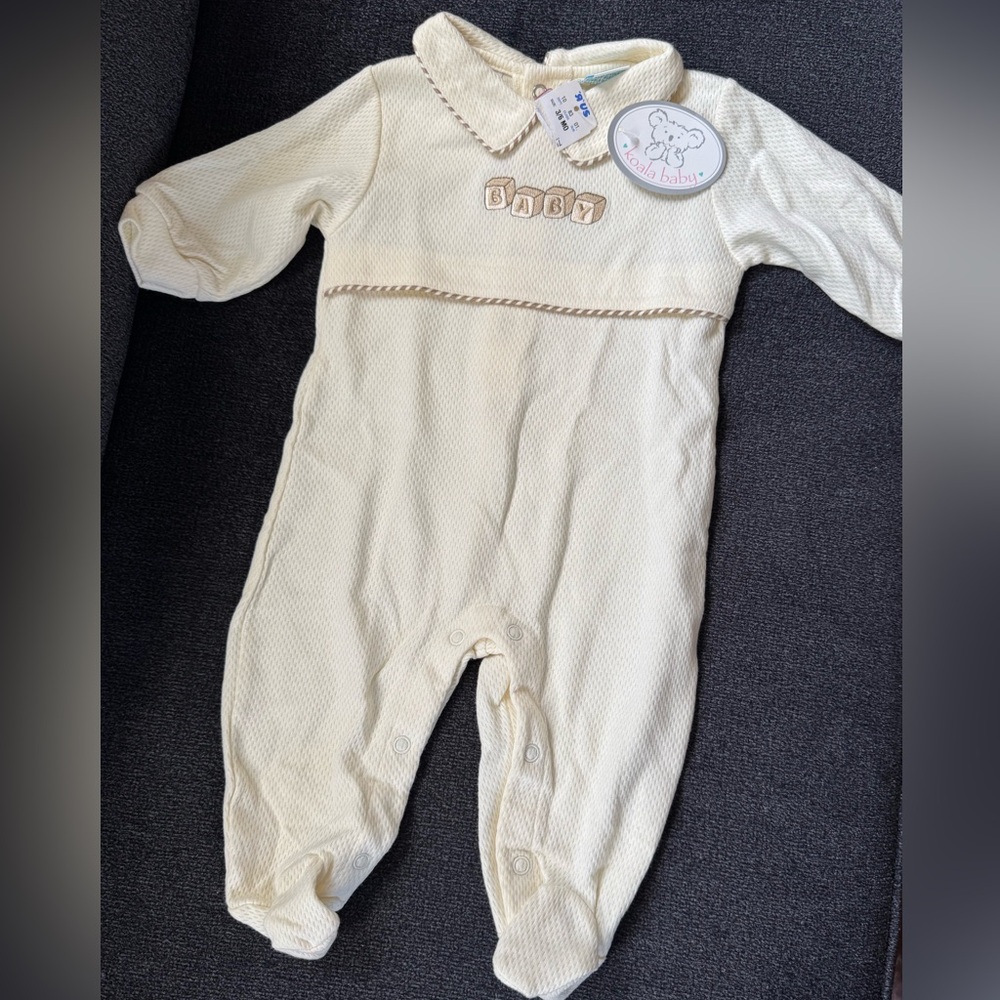 Vintage Babies R’ US Cream 3-6mo Baby One Piece